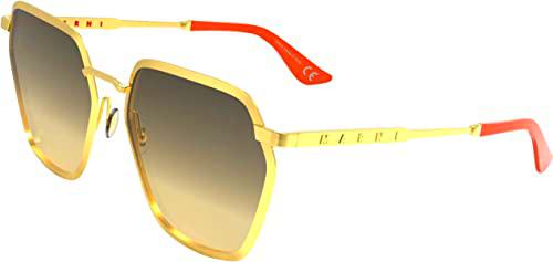 MARNI Nollgwa Mine Oro Gafas de Sol, Adultos Unisex