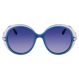 KARL LAGERFELD Kl6084s Gafas, Azure/White, 55/17/140 para Mujer