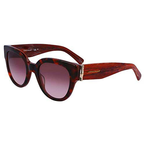 LONGCHAMP LO733S Gafas, Havana, 52/22/140 para Mujer