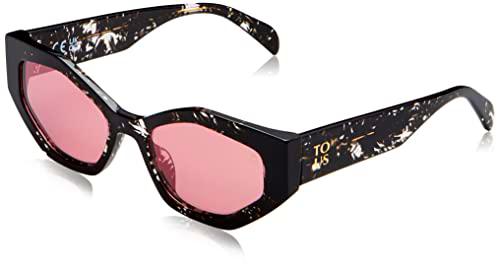 TOUS STOB75 Gafas, Shiny Black+Crystal Fantasy, 53 para Mujer