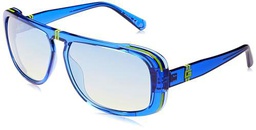 Guess GU00082 Gafas, Shiny Blue, 62/14/135 para Hombre