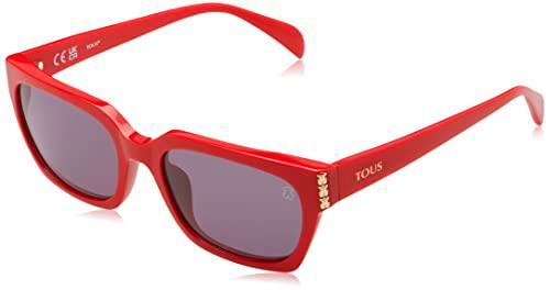 TOUS STOB76V Gafas, Shiny Full Red, 54 para Mujer