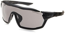 Nike Sun Sunglasses, 010 Matte Black/Dark Grey, 58 Women's