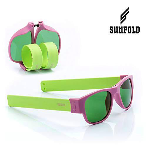 Sunfold Pastel Gafas de Sol Enrollables, Hombre, Morado y Verde