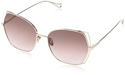 Nina Ricci SNR360 Gafas, Shiny Light Gold, 59 para Mujer