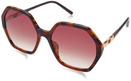 Escada SESD47 Gafas, Shiny Brown Top+Havana, 57 para Mujer