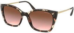 Prada 0PR 12XS Gafas, Brown Havana/Brown Shaded, 54 para Mujer