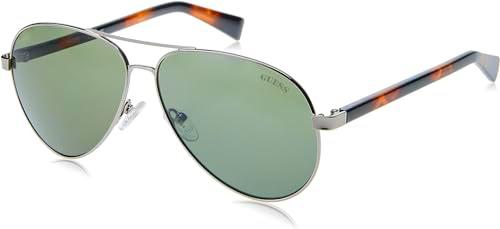 Guess GU8279 Gafas, Shiny Gunmetal, 58/12/140 Unisex Adultos