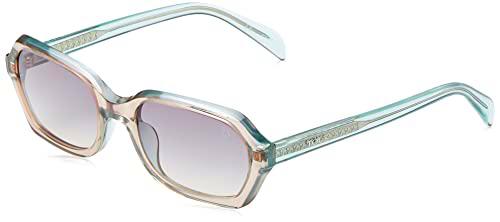 TOUS STOB44 Gafas, Shiny Grey/Green, 54 para Mujer