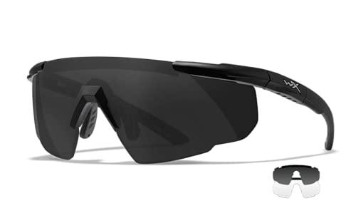 Wiley X Saber Advanced Gafas De Sol, Smoke Grey + Transparent