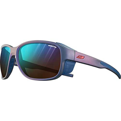 Julbo MONTEBIANCO 2 Gafas DE Sol, IRISADO Azul Cyan/Rojo IR4