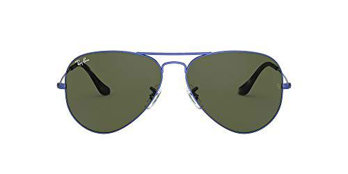 Ray-Ban Aviator Large RB3025-918731-58 Gafas, Blue/Metal