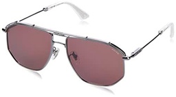 Police SPLL17 Gafas, Total Shiny Ruthenium, 59 para Hombre