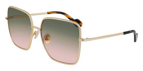 Lanvin LNV125S Sunglasses, 729 Gold/Gradient Green Peach, 60 Women's