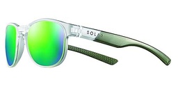 SOLAR Cross Sunglasses, Transparente, M Women's