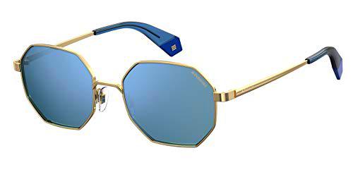 Polaroid PLD6067S-LKSXN Gafas, GOLD BLUE, 53/14/135 Unisex Adulto