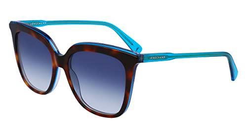 LONGCHAMP LO728S Gafas, Havana/Azure, 53/16/140 para Mujer