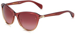 rag &amp; bone RNB1060/S Gafas, Burgundy, 55 para Mujer