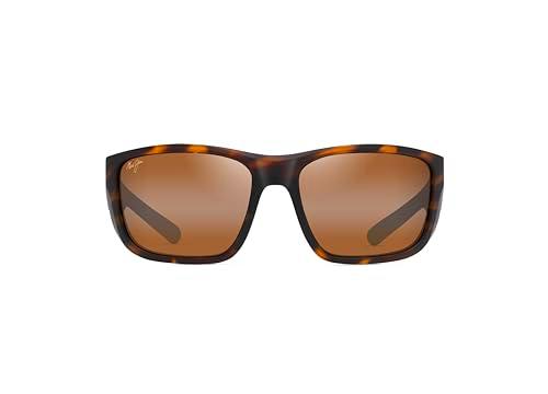 Maui Jim AMBERJACK Gafas, Matte Tortoise with Black Rubber