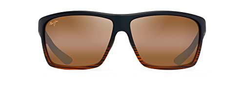 Maui Jim ALENUIHAHA Gafas, Stripe Dark Brown, 64/14/123 Unisex Adultos