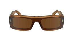 Calvin Klein Unisex Adult Sunglasses CK24503S - Light Brown with Solid Brown Lens