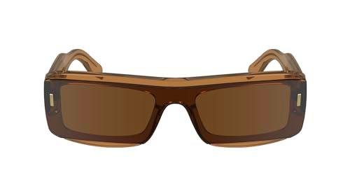 Calvin Klein Unisex Adult Sunglasses CK24503S - Light Brown with Solid Brown Lens