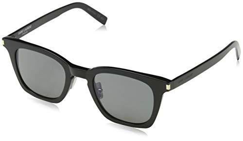 Saint Laurent SL 138 Slim 001 Gafas de Sol, Negro (Black/Smoke)