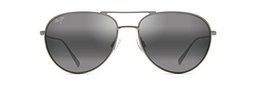 Maui Jim WALAKA Gafas, Matte Titanium, 57/16/140 Unisex Adultos