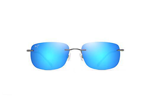 Maui Jim OHAI Gafas, Gunmetal, 59,5/18/140 Unisex Adultos