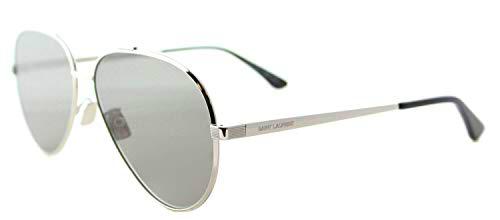 Saint Laurent Classic 11 Zero 001 Gafas de Sol, Plateado (Silver/Grey)