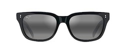 Maui Jim LIKEKE Gafas, Black with Crystal, 54/19/145 Unisex Adultos