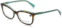 Longchamp LO2718 Sunglasses, 215 Havana Green, 54 Unisex