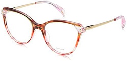 POLICE VPLL27 Gafas, Brown/Pink/SRIPED Orange, 53 para Mujer