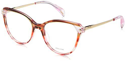 POLICE VPLL27 Gafas, Brown/Pink/SRIPED Orange, 53 para Mujer