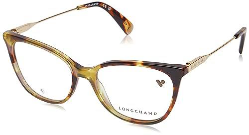 LONGCHAMP LO2719 Gafas, Green Havana, 53/16/140 para Mujer