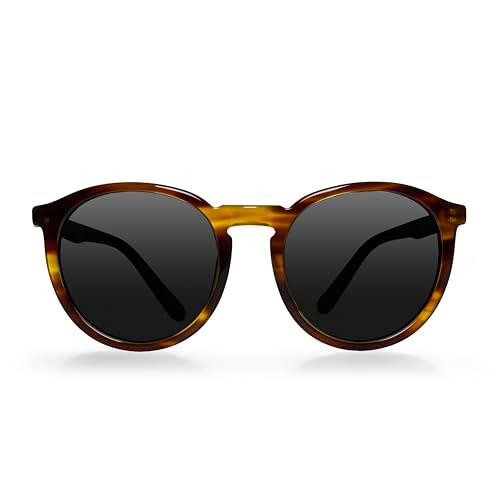 Carlheim Gafas de Sol Petra UV400 para Mujer, marrón, 131mm