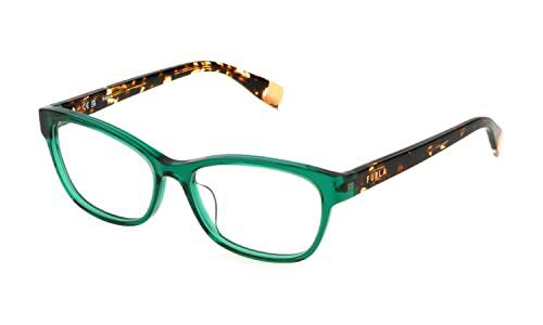 FURLA VFU670 Gafas, Shiny TRANSP.Green, 53 para Mujer