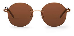 Mr. Boho | Embassy | Round Gold - Gafas de sol para hombre y mujer