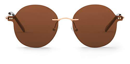 Mr. Boho | Embassy | Round Gold - Gafas de sol para hombre y mujer