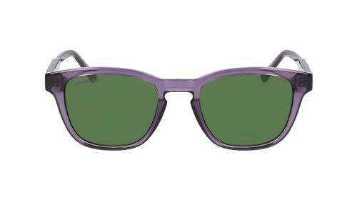 Lacoste Men's Sunglasses L6026S - Transparent Grey with Solid Green Lens