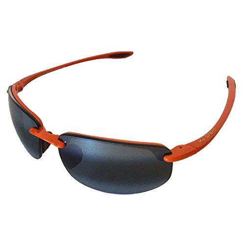 Maui Jim Lighthouse Gafas de Sol, Dark Orange Frame/Neutral Grey Lens