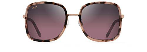 Maui Jim PUA Gafas, Pink Tortoise with Rose Gold, 55/21/140 Unisex Adultos