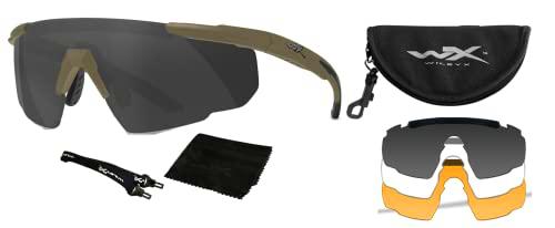 Wiley X Saber Advanced Gafas De Sol, Gris Humo, One Size Unisex