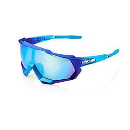 100% GAFAS SPEEDTRAP-Matte Metallic Into The Fade-Blue Topaz Multilayer Mirror Lens