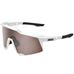 100% SPEEDCRAFT-Matte White-Hiper Silver Multilayer Mirror Lens