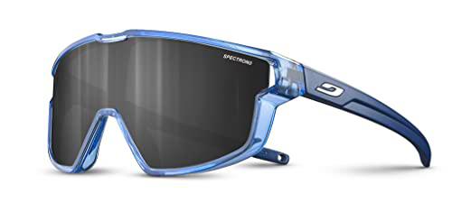 Julbo Fury Mini Gafas DE Sol, Azul TRANSLU Brillante/Azul Mate