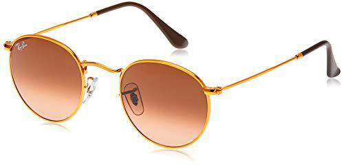 Ray-Ban Round Metal Gafas De Sol, Marron (Pink/Brown Gradient), 53 Unisex