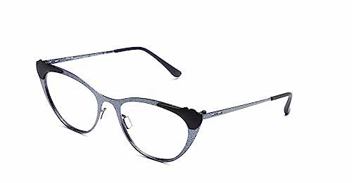 Italia Independent 5228 Sunglasses, Black Glitter Glossy, 50 Unisex