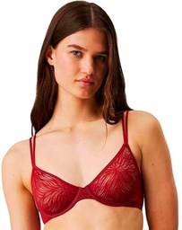 Calvin Klein Mujeres Unlined Demi 000QF7103E, Red (Syrah), 0B32