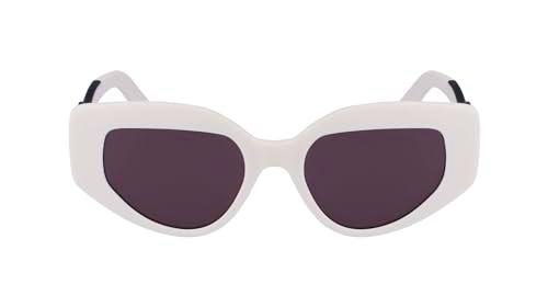 KARL LAGERFELD KL6144S Sunglasses, Matte White, 50 para Mujer